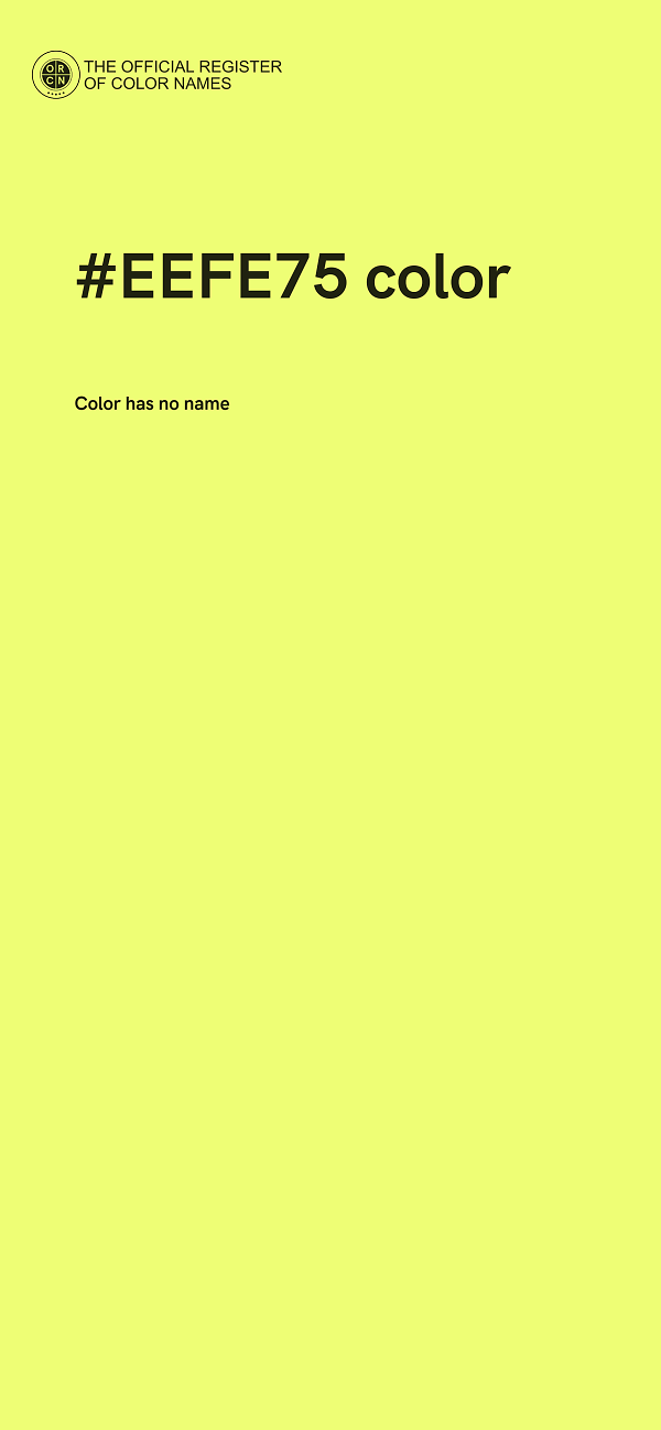 #EEFE75 color image