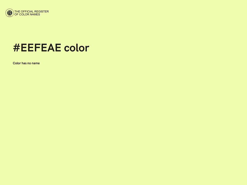 #EEFEAE color image