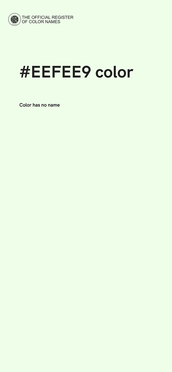 #EEFEE9 color image