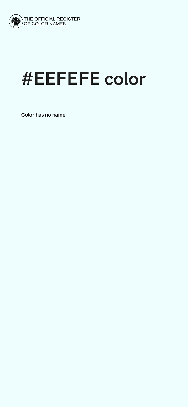 #EEFEFE color image