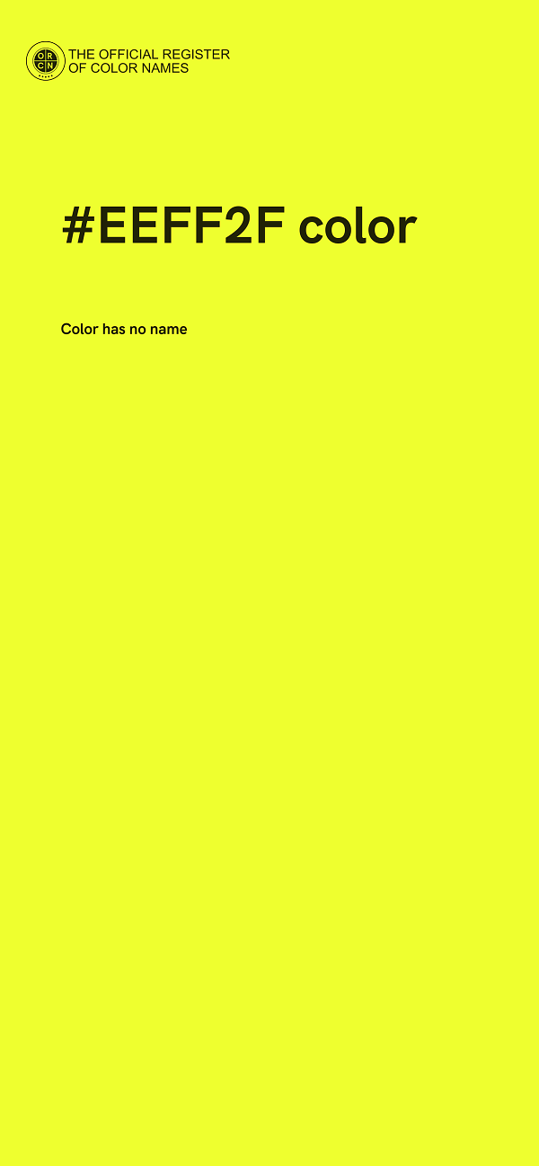 #EEFF2F color image