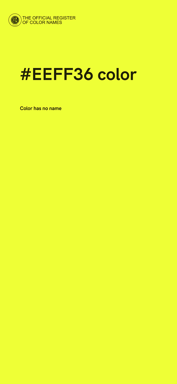 #EEFF36 color image