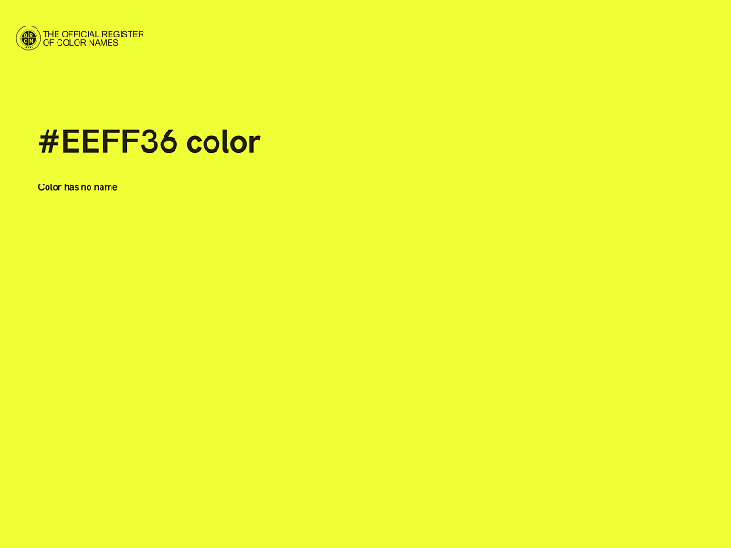 #EEFF36 color image