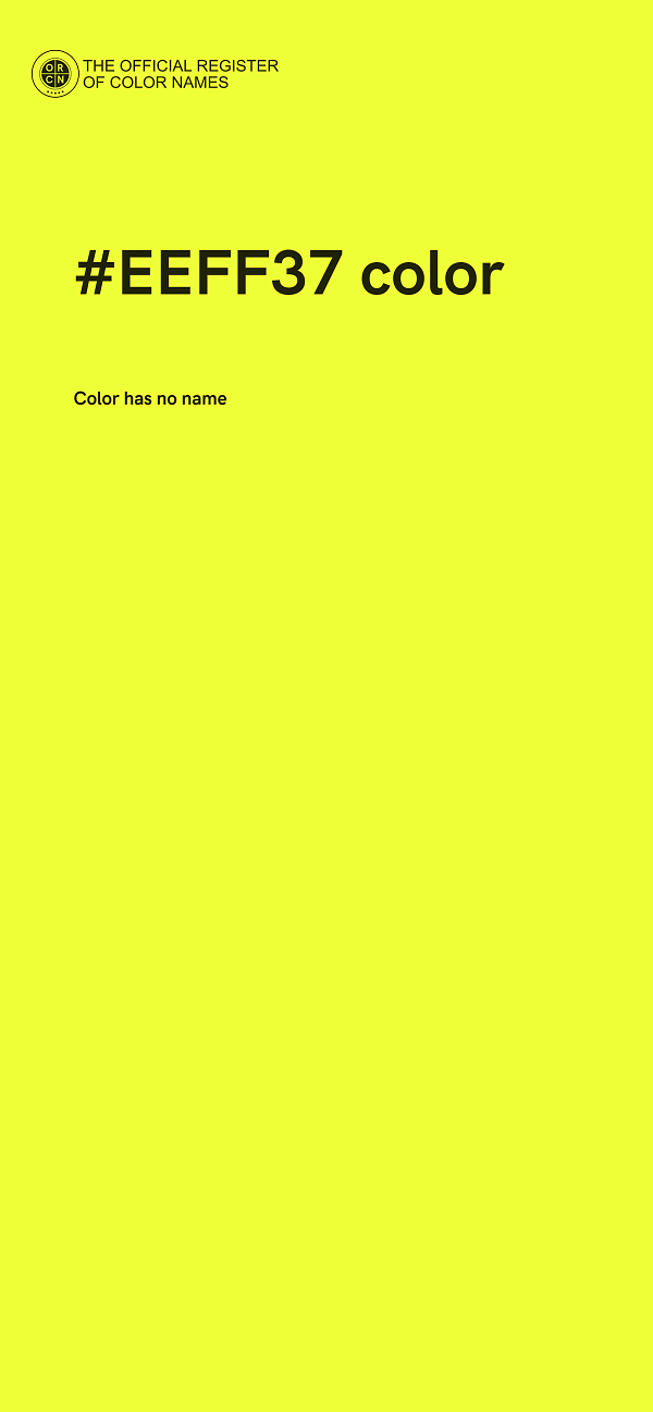 #EEFF37 color image