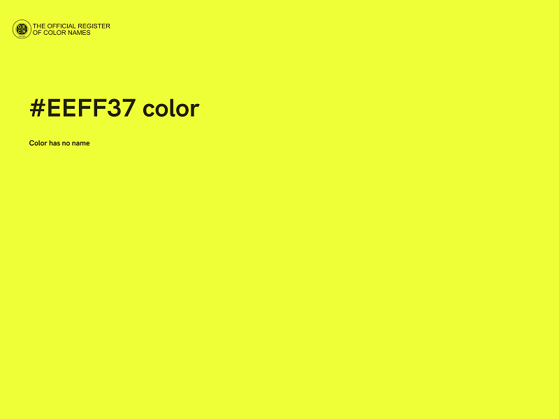 #EEFF37 color image