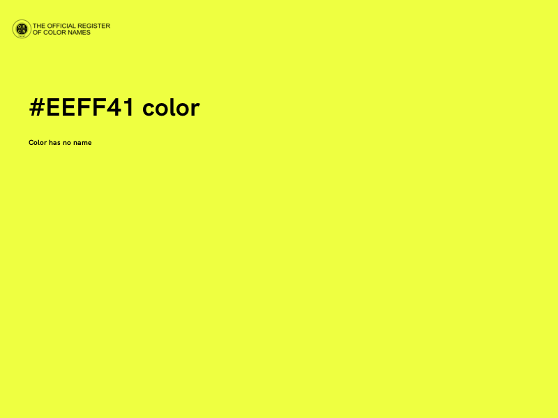 #EEFF41 color image