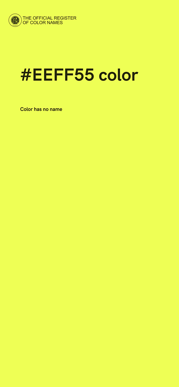 #EEFF55 color image