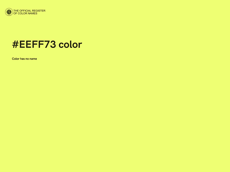 #EEFF73 color image