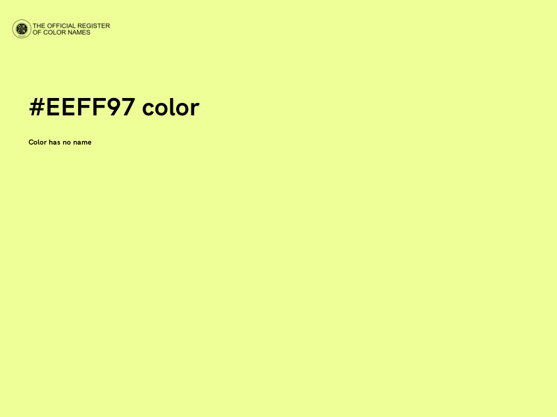 #EEFF97 color image