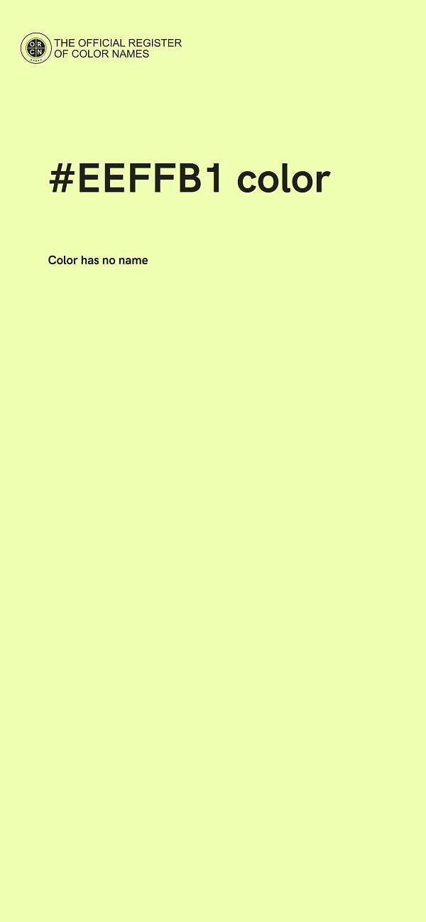 #EEFFB1 color image