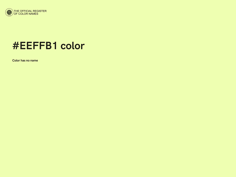 #EEFFB1 color image