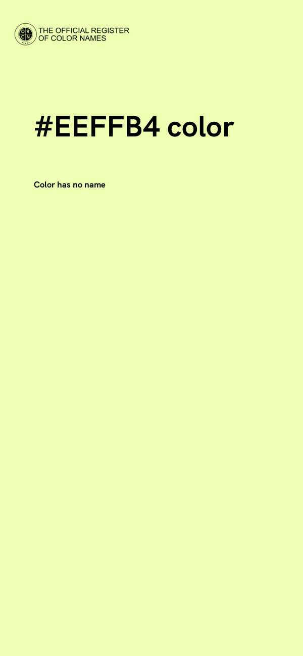 #EEFFB4 color image