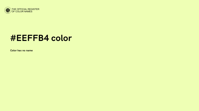 #EEFFB4 color image