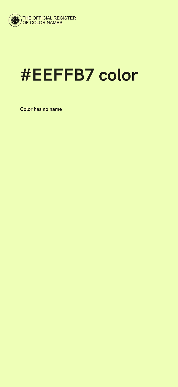 #EEFFB7 color image