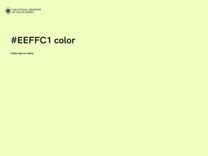 #EEFFC1 color image