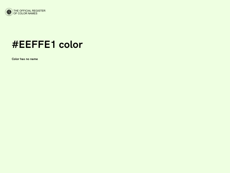 #EEFFE1 color image