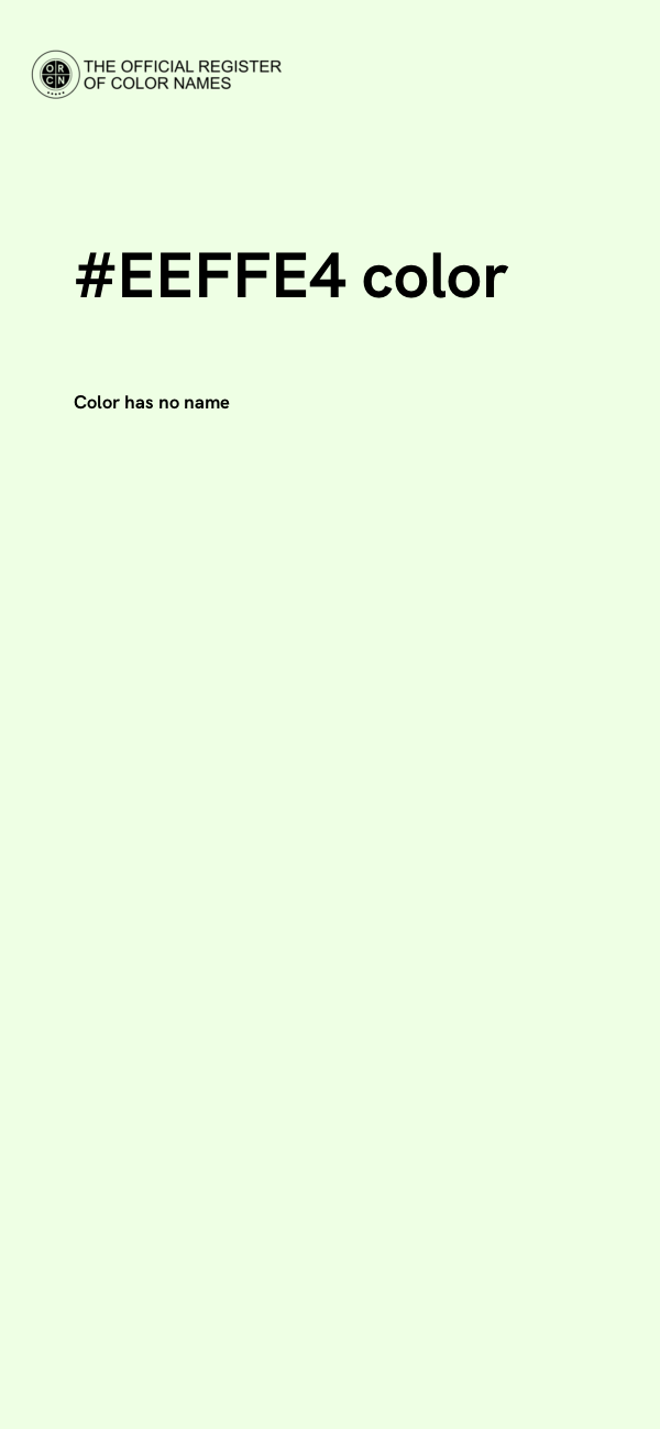 #EEFFE4 color image
