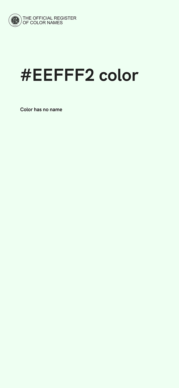 #EEFFF2 color image