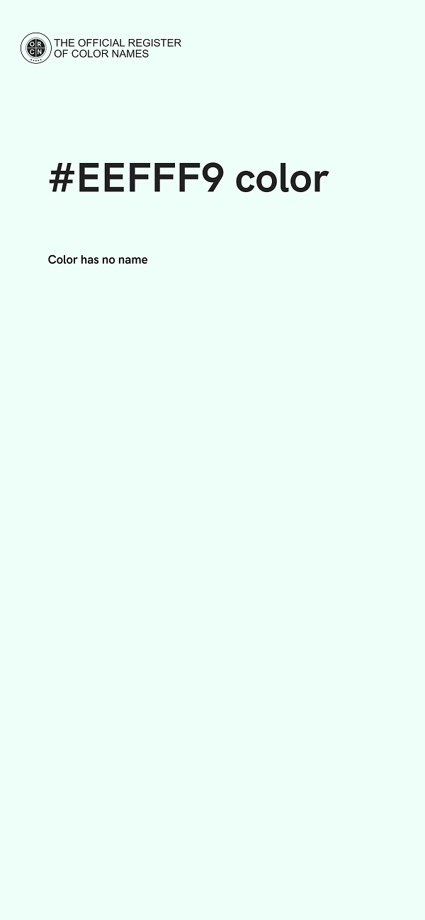 #EEFFF9 color image