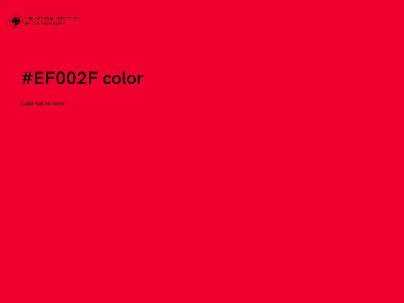 #EF002F color image