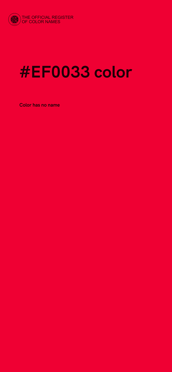 #EF0033 color image