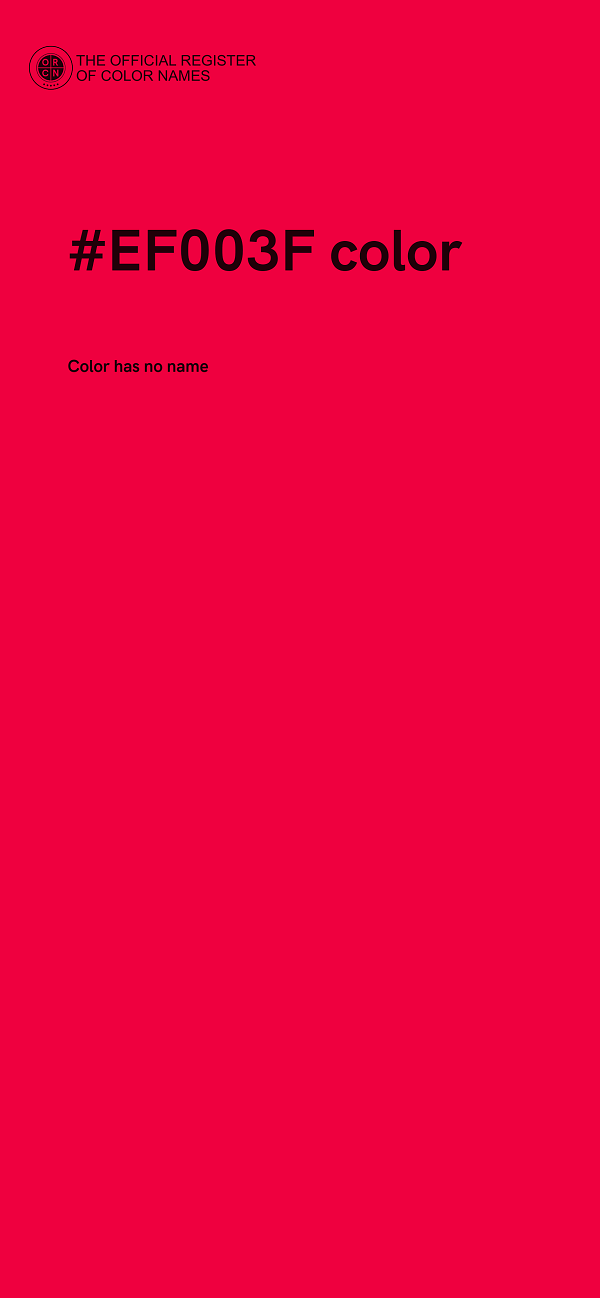 #EF003F color image
