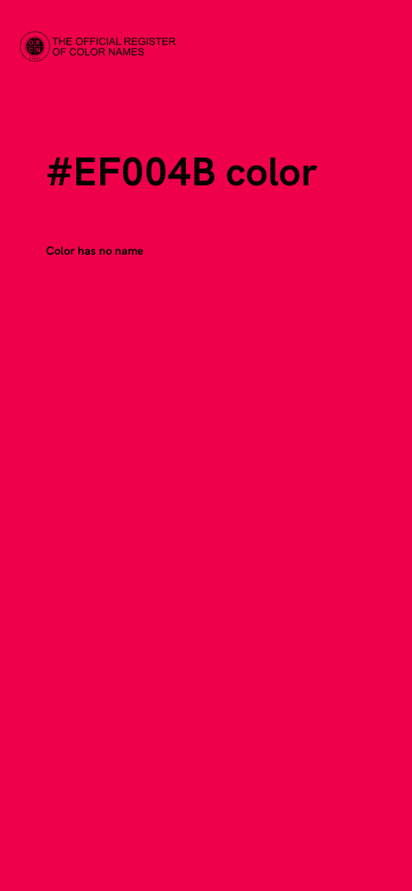 #EF004B color image