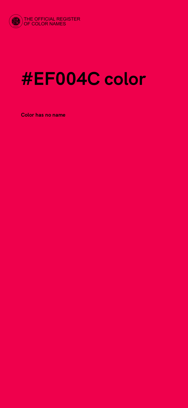 #EF004C color image