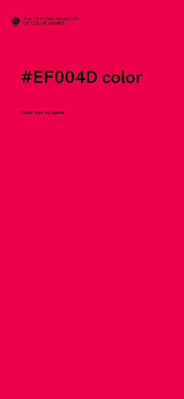 #EF004D color image