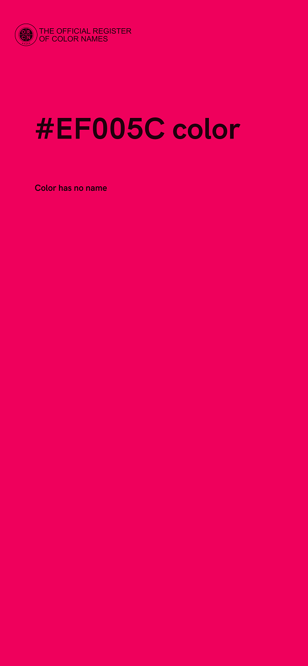 #EF005C color image