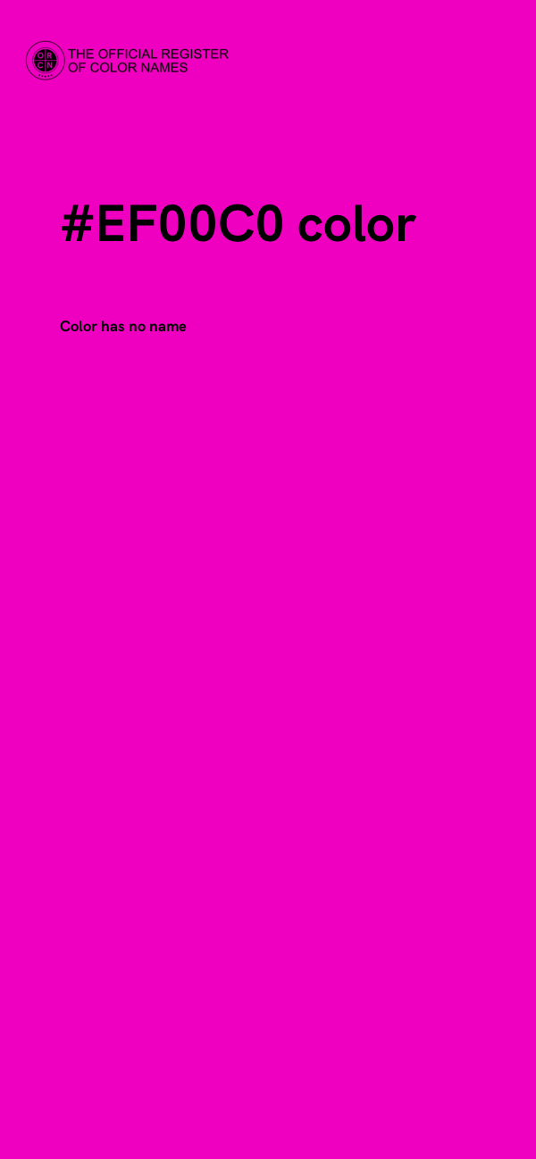 #EF00C0 color image