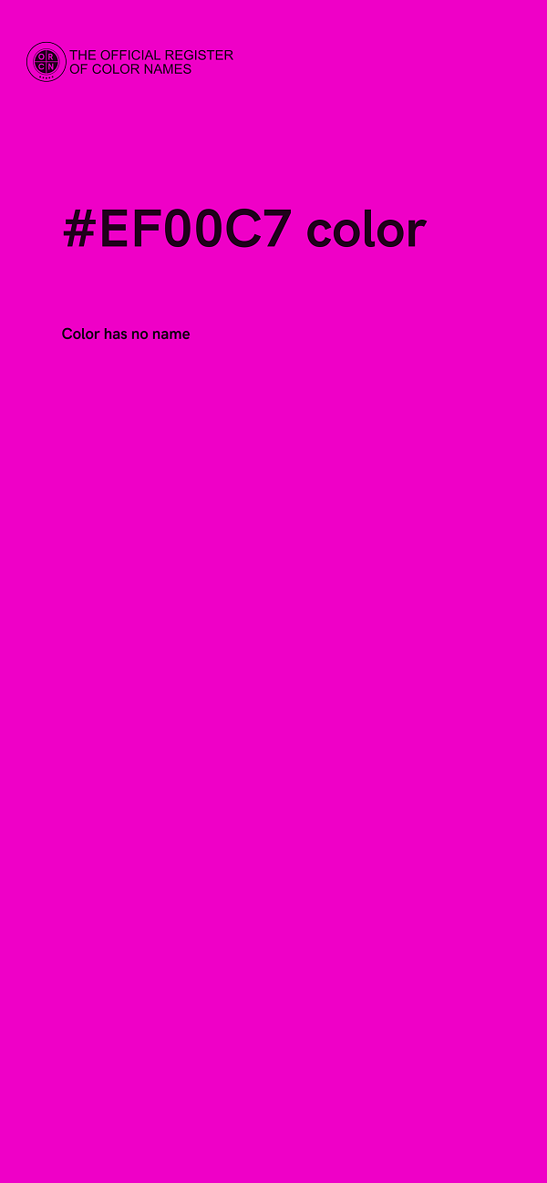 #EF00C7 color image