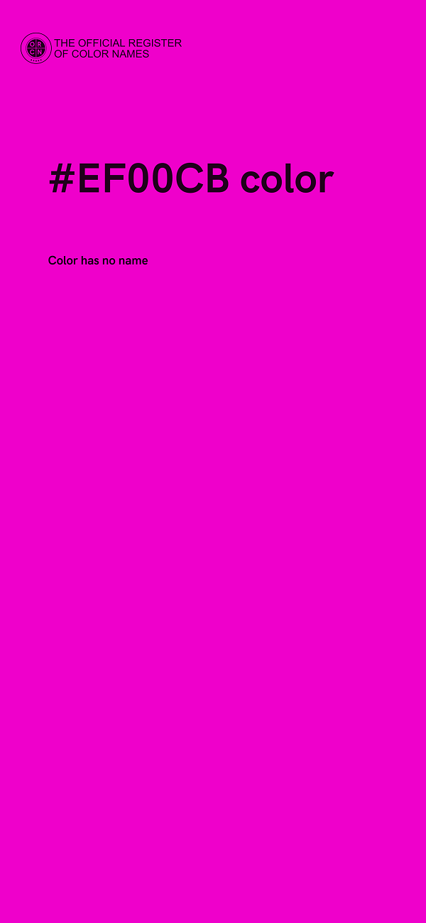 #EF00CB color image