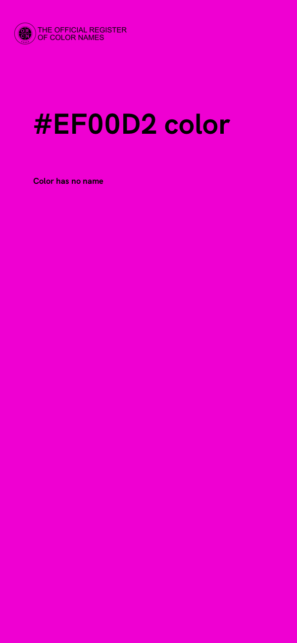 #EF00D2 color image