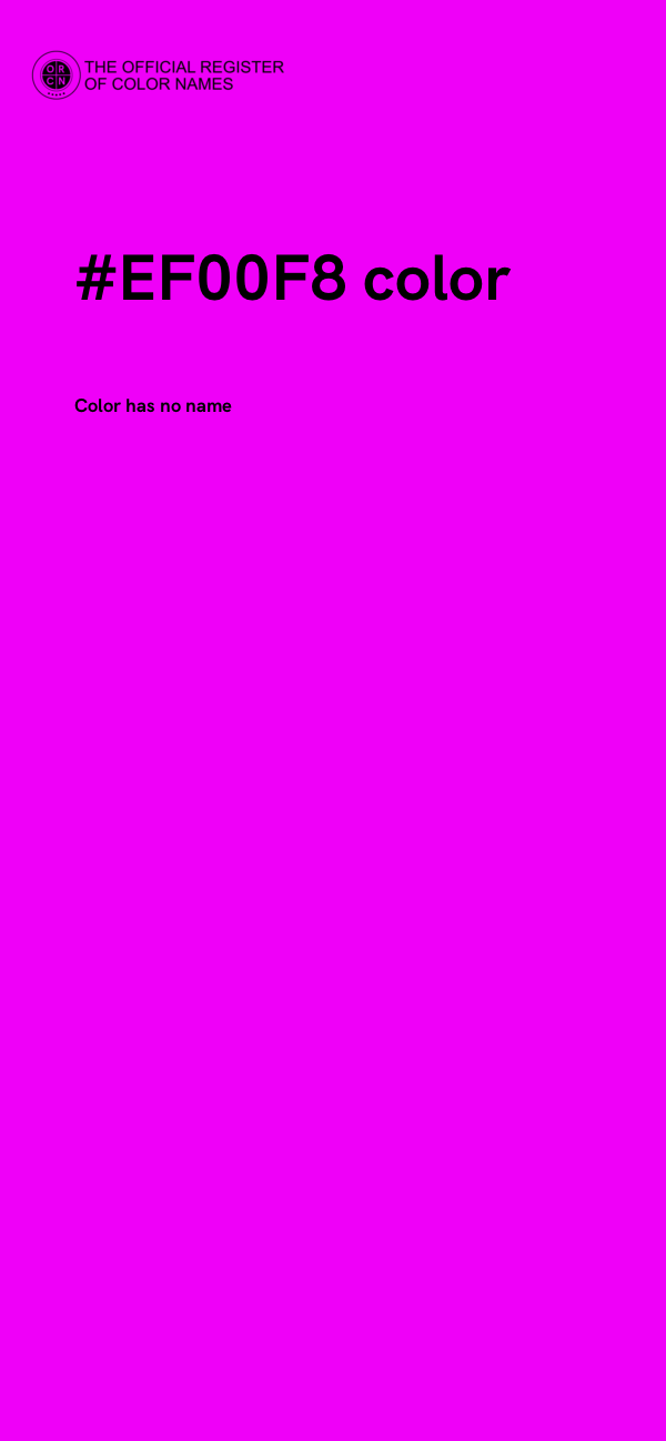 #EF00F8 color image
