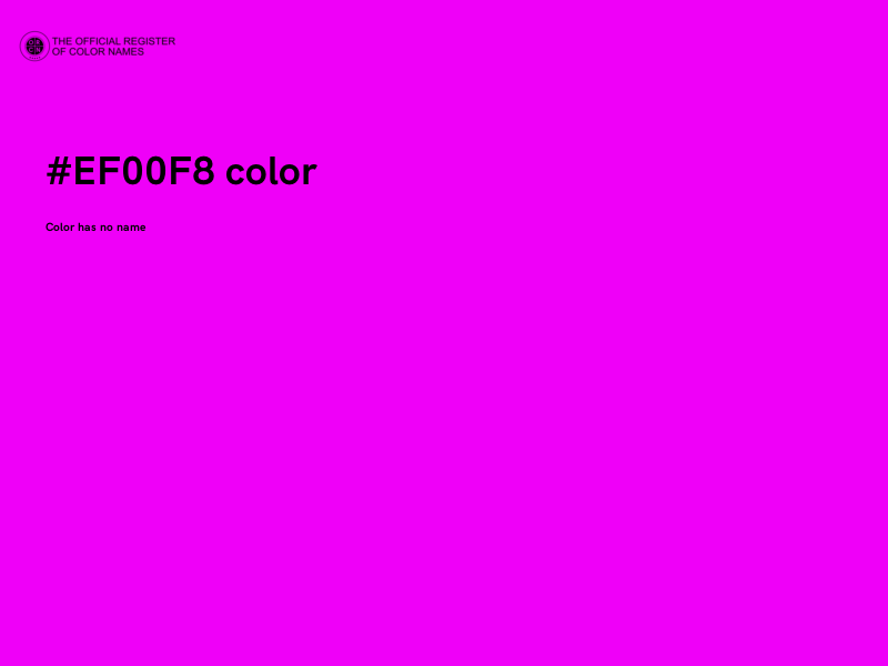 #EF00F8 color image