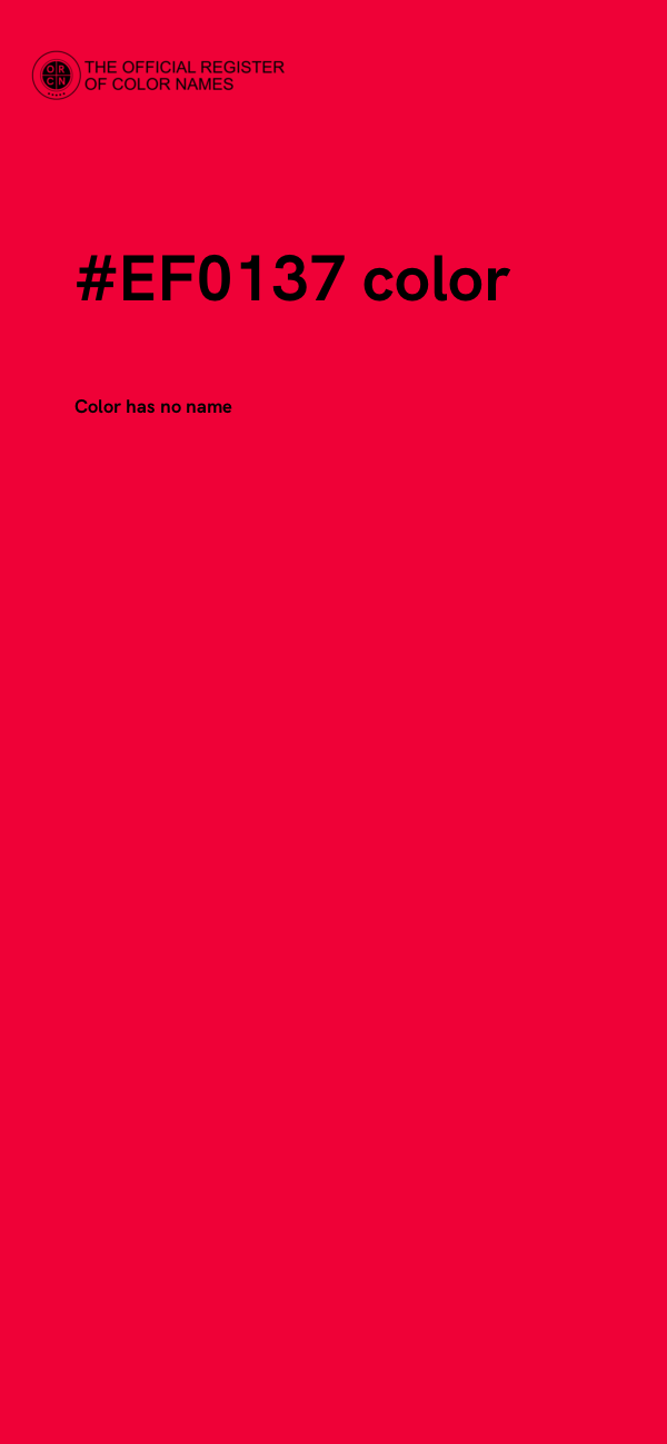 #EF0137 color image