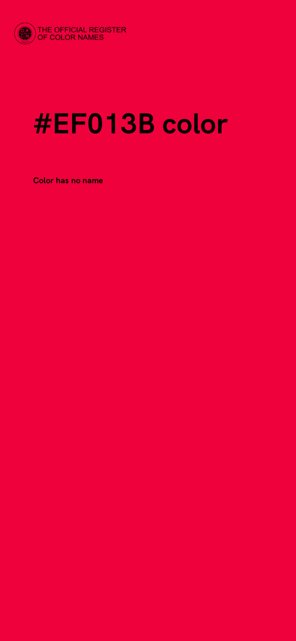 #EF013B color image