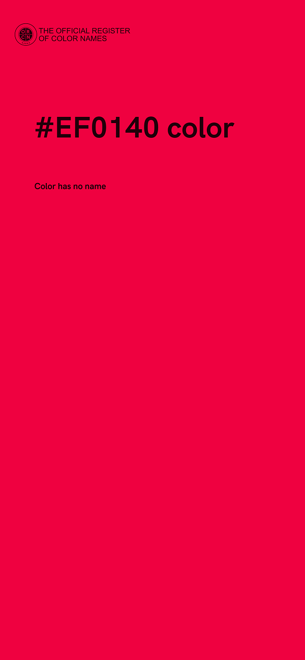 #EF0140 color image