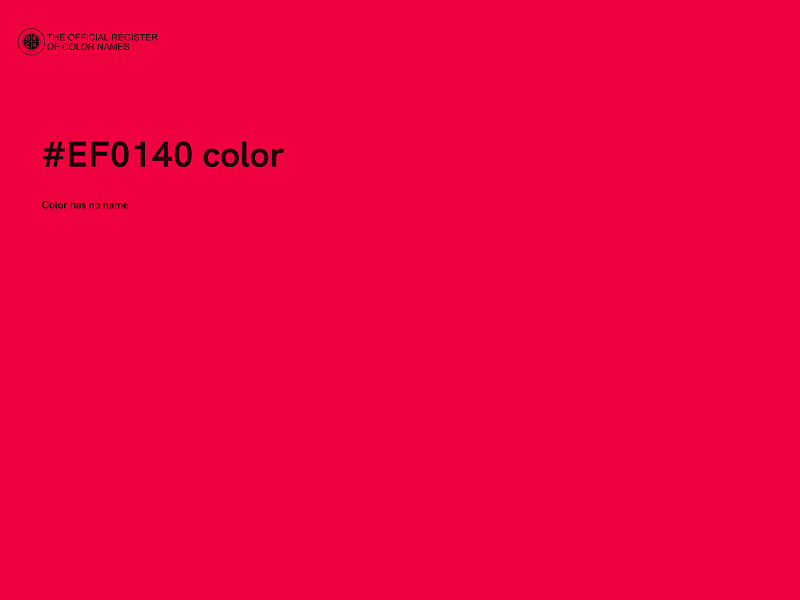 #EF0140 color image