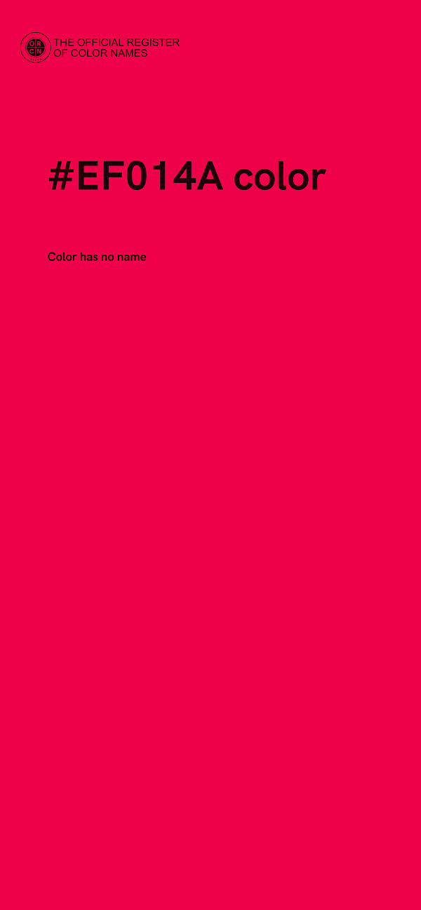 #EF014A color image