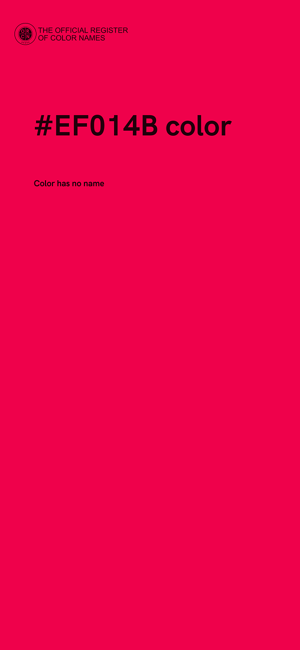 #EF014B color image