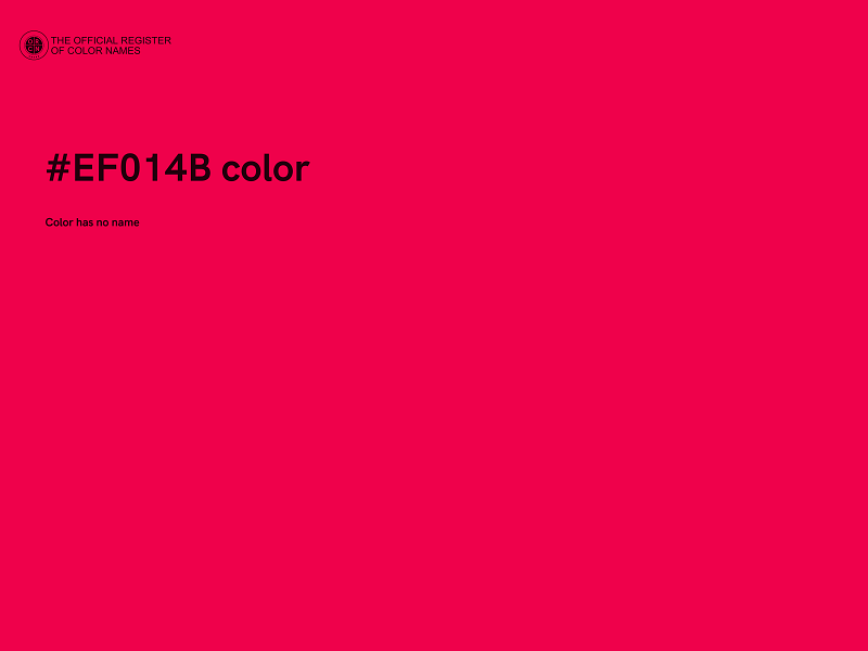#EF014B color image
