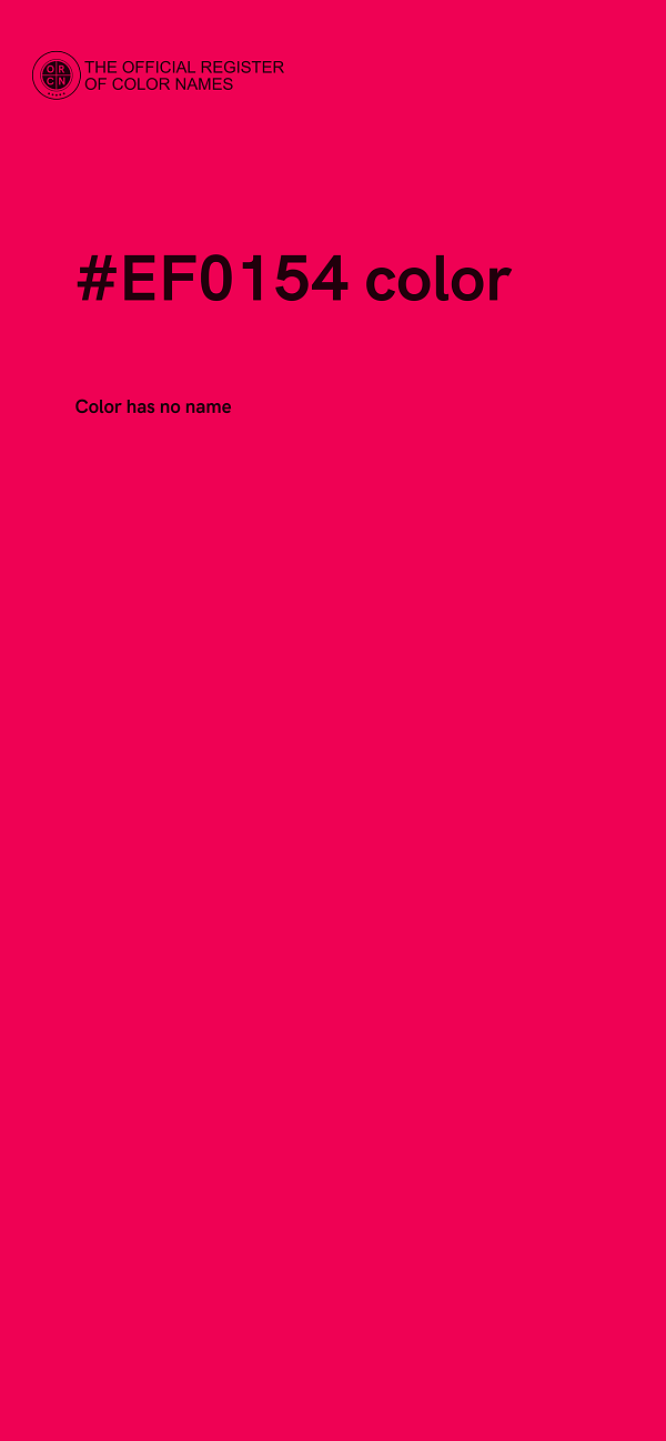 #EF0154 color image