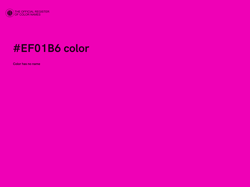 #EF01B6 color image