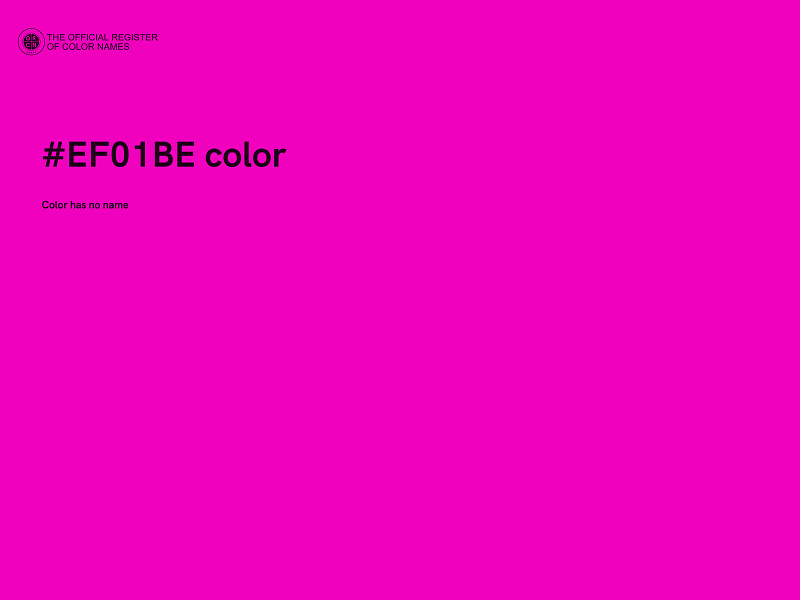 #EF01BE color image