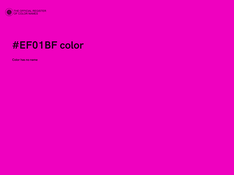 #EF01BF color image