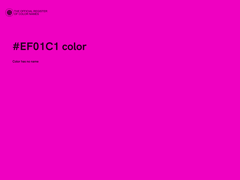 #EF01C1 color image