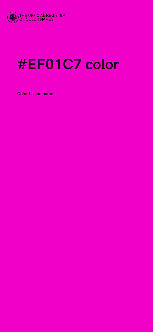 #EF01C7 color image