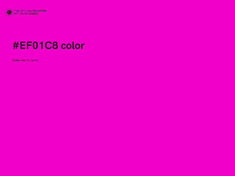 #EF01C8 color image